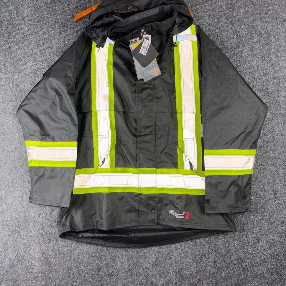 Viking 3907FRJ FR Rain Suit Jacket XL Bib Pants Black 2XL NWT Flame Resistant